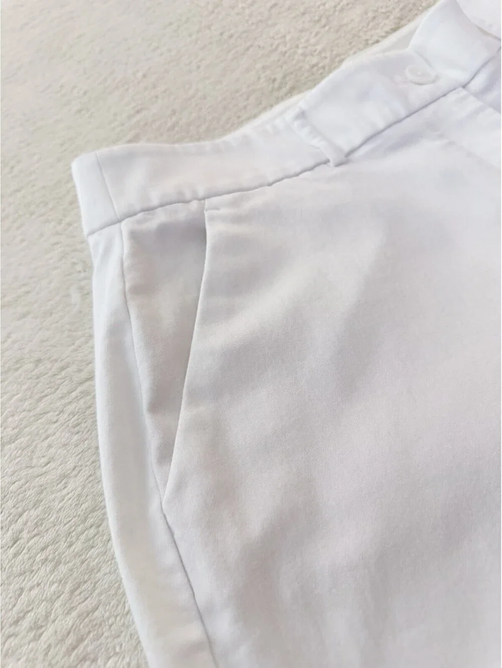 Simply Vera Vera Wang White Wide Leg Cropped Culottes Womens Size 16